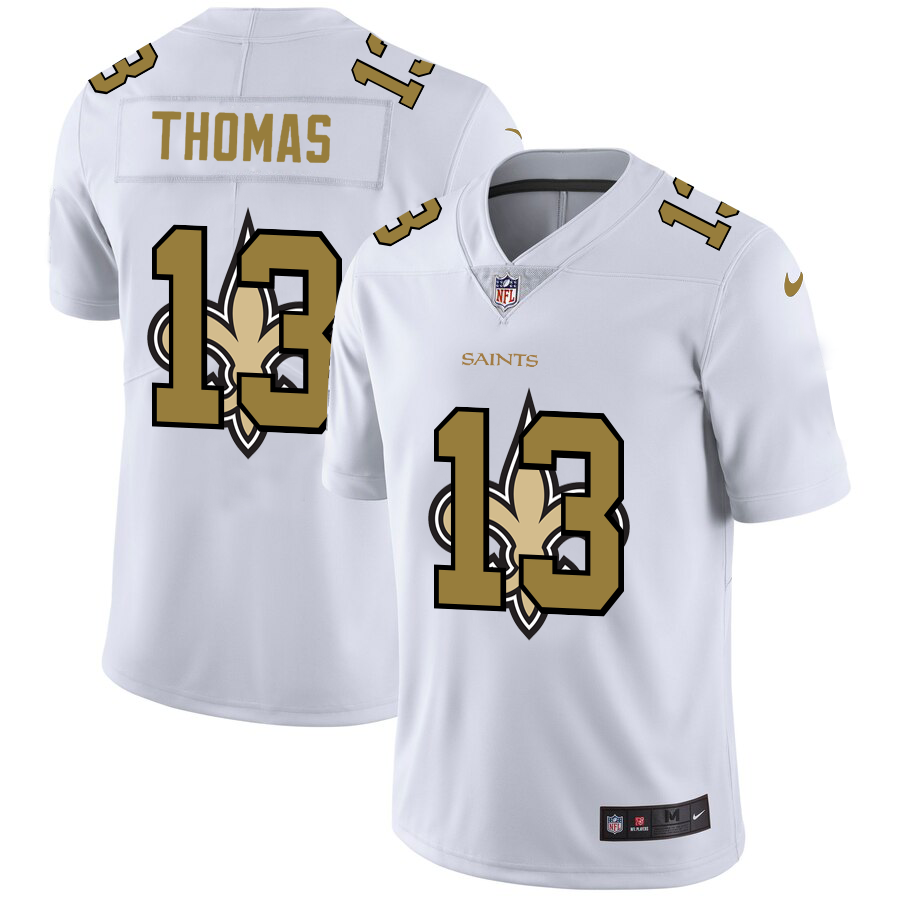 2020 New Men New Orleans Saints #13 Thomas white  Limited NFL Nike jerseys->new orleans saints->NFL Jersey